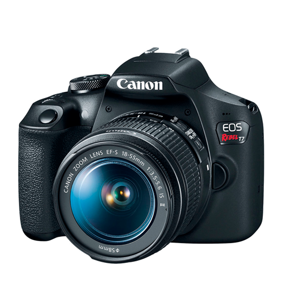 Cámara Canon DSLR EOS Rebel T7 con Lente EF-S 18-55mm f/3.5-5.6