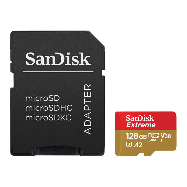 Tarjeta de Memoria 128GB MicroSD Extreme 190MB/S Sandisk