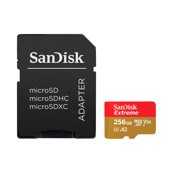 Tarjeta de Memoria 256GB MicroSD Extreme 190MB/S Sandisk