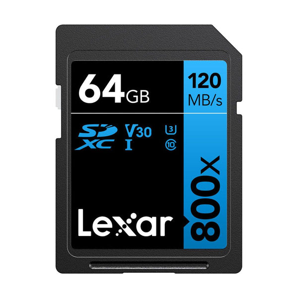 Tarjeta de Memoria 64GB SD 120 MB/S Lexar