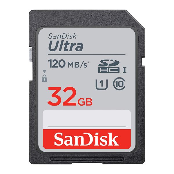 Tarjeta de Memoria SD 32GB Ultra Sandisk 120 MB/s Clase 10